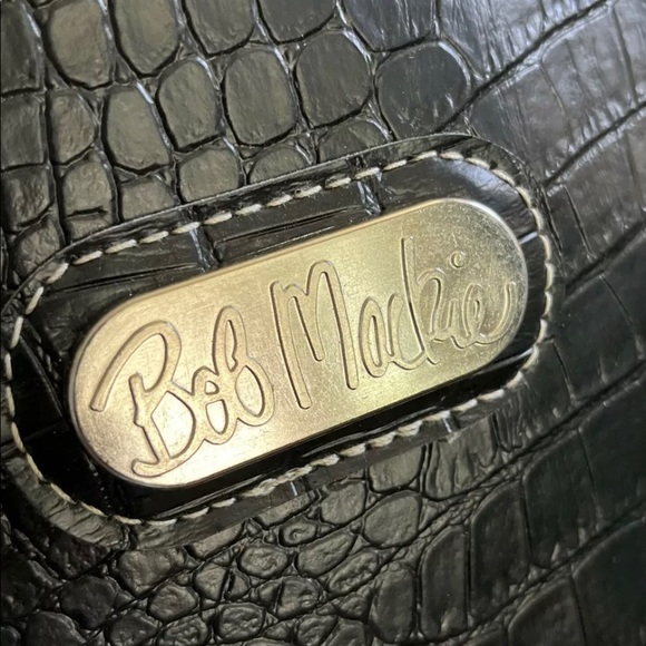 Faux Croc Black Tote Bag - Picture 5 of 5